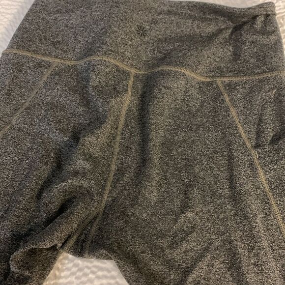 Athleta Gray Leggings stash pocket High Waist Full Length small - Picture 9 of 11